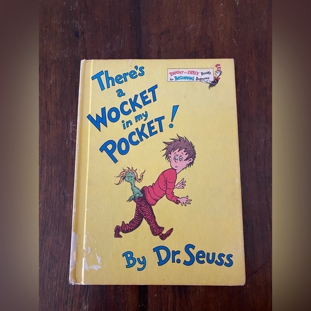 Vintage Book 1974 “There’s a Wocket in my Pocket!” by Dr. Seuss, Hardcover